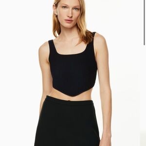 Aritzia babaton Sculpt Knit Squareneck Point Tank